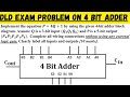 Implementing P = 4Q + 1 Using 4-Bit Adder | Digital Logic Design Explained | Final Exam Problem