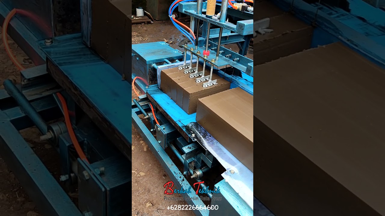 Mesin Bata Merah Otomatis Menggunakan Cap Logo Berkah Tekhnik +6282226664600 