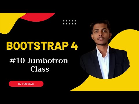 #10 Jumbotron Class in Bootstrap 4 | jumbotron class | bootstrap tutorial