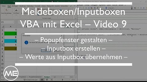 Melde- und Inputboxen in VBA #9 - Kurs VBA | KOMPAKT