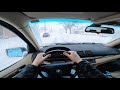 Driving An E53 X5 BMW In A Blizzard 