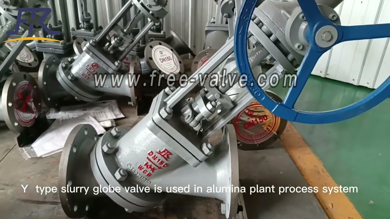 Y type slurry globe valve