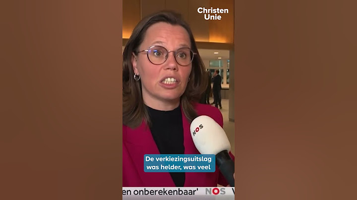 Mirjam Bikker (CU) reageert op de val van kabinet Schoof I
