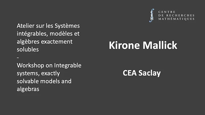 Kirone Mallick: Exact Results in non-equilibrium statistical mechanics IV