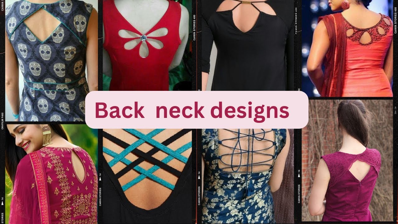 Back kurti neck designs||Latest back kurti neck designs - YouTube