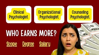 Counseling vs Clinical vs Organizational Psychology | Salary, Scope, Degrees & Career Path Explained