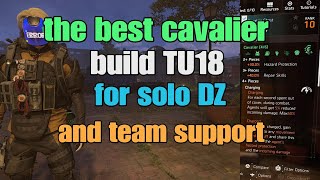 the division 2 the best cavalier build TU18 for solo dark zone and for team support