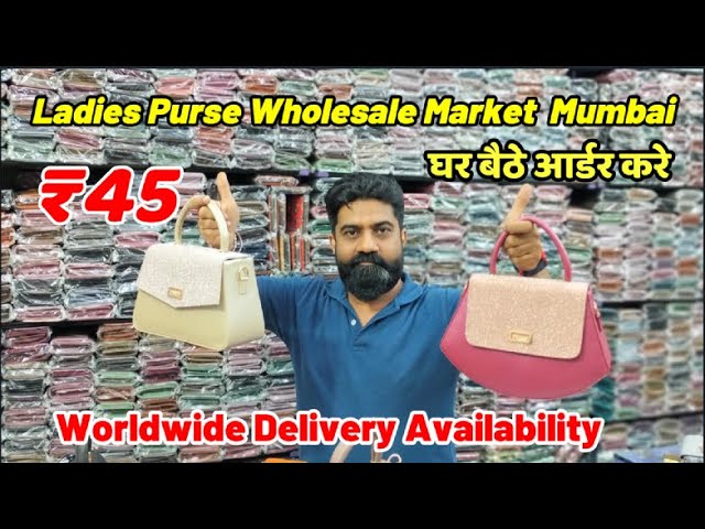 Mumbai Cheapest Wholesale Ladies Bag Market | Ladies Purse At Just ₹30 |  Crawford Market Mumbai - YouTube