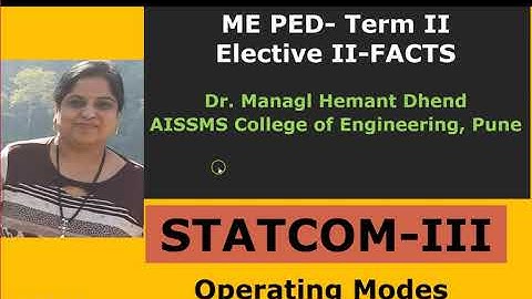 FACTS-STATCOM-Operating Mode
