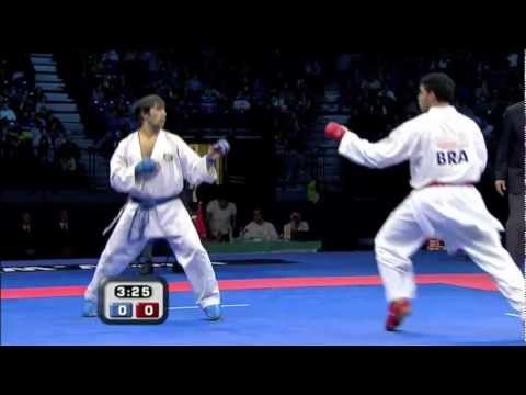 Shahin Atamov vs Wellington Rodrigues :: WKF Male Kumite Bronze Medal +84kg :: Belgrade 2010