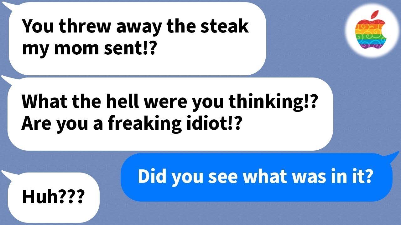 【Apple】 My mother-in-law sent us steaks but...