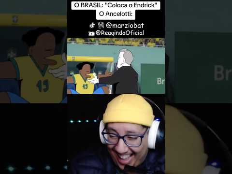 ANCELOTTI NÃO GOSTA DO ENDRICK KKKKKKK #ytshorts #endrick #ancelotti