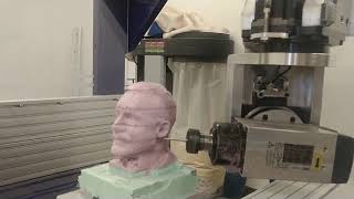 ShopBot 5 Axis - Carving a Foam Bust