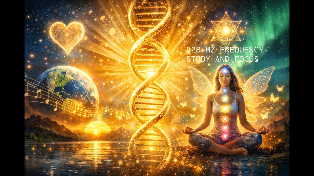 528 Hz DNA Repair Music — Study & Focus - YouTube