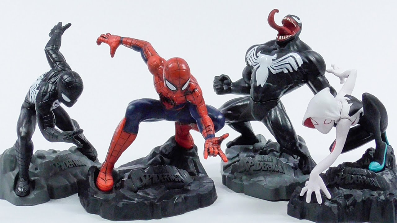 スパイダーマン カプセルスタチュー 全4種 Spider-Man Capsule Statue