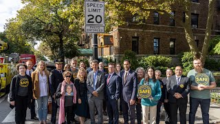 LIVE: NYC DOT Announces Speed Limit Reductions in Select Locations!
