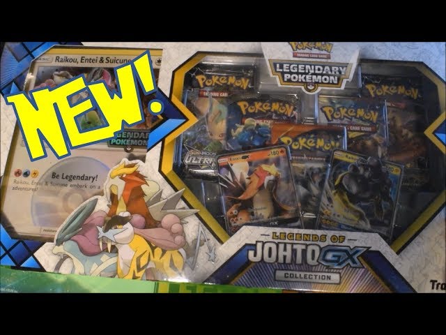 pokemon johto booster box Opening the NEW Pokemon TCG Legends of Johto GX Collection Box!