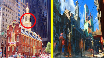 FALLOUT 4 vs REAL LIFE! (Fallout 4/Boston Comparison)