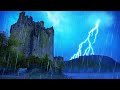 Thunder and Rain Sounds for Sleeping ⚡ Storm White Noise 10 Hours