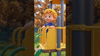Going down the slide with kids #animation #playground #family