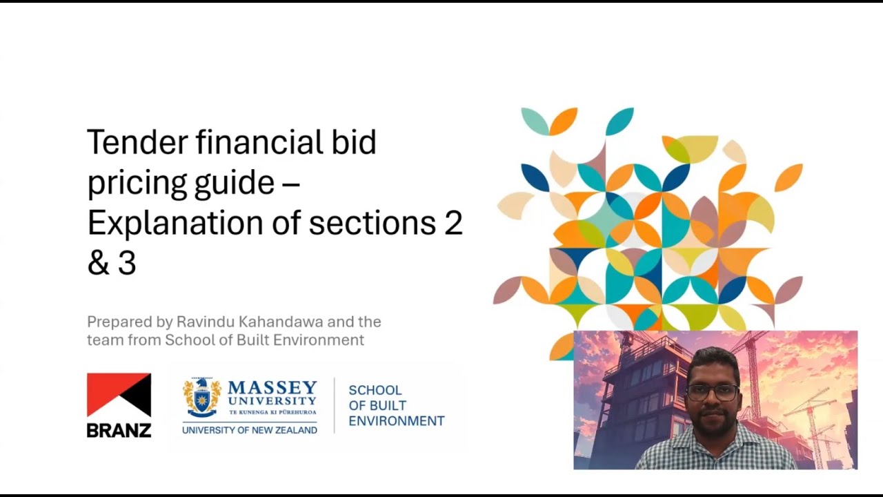 Tender financial bid pricing guide (FITBID) –Explanation of section 2 - part 1 and section 3