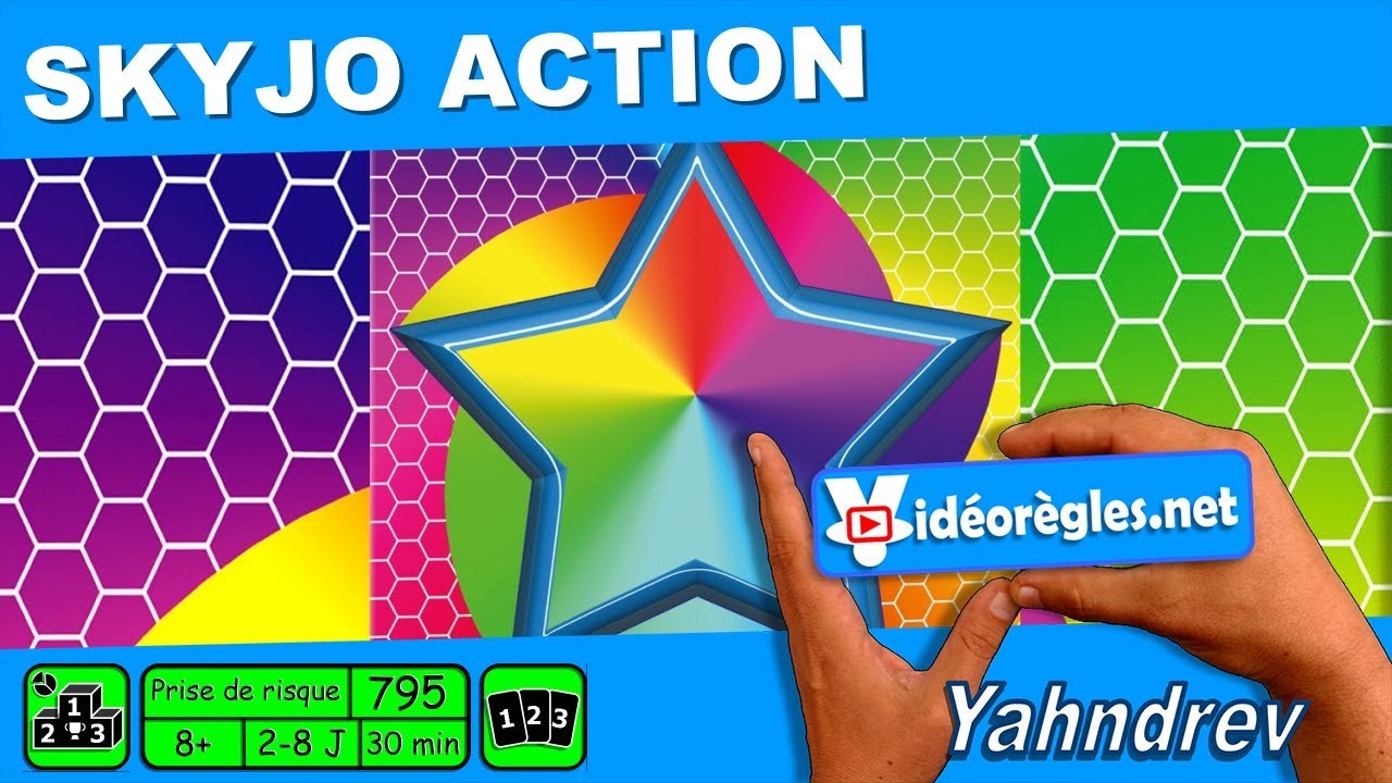 Vidéorègle Jeu de Société  SKYJO ACTION  par Yahndrev (#795) 