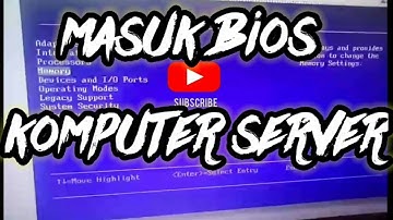Cara Masuk Bios System X3100