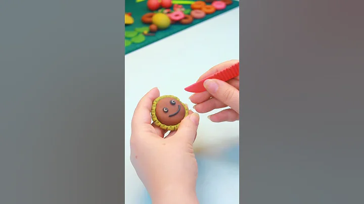 DIY How To Make Sunflower PvZ Figure With Polymer Clay | Tutorial | #shorts