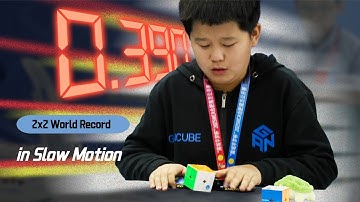 GANCUBE -  0.39s 2x2 WR in Slow Motion