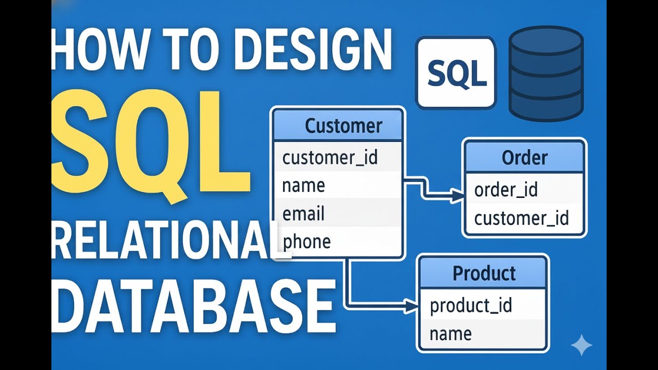 How to Design an SQL Relational Database | Step-by-Step Beginner’s ...