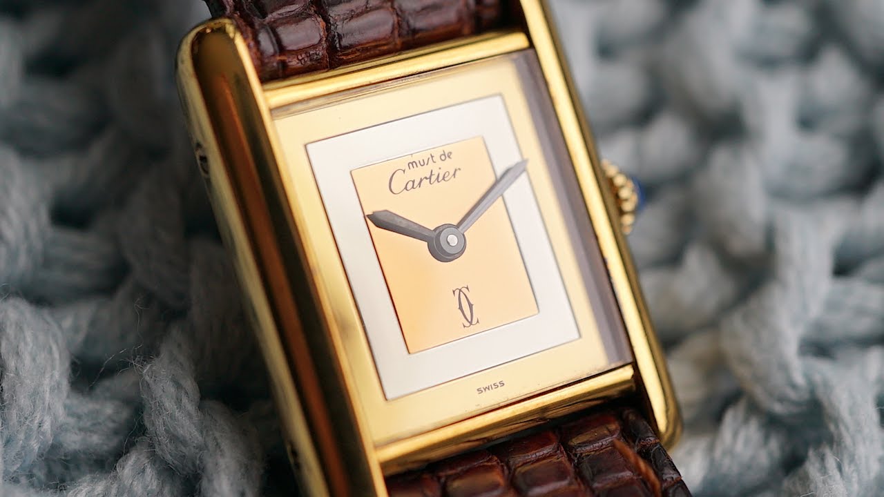 cartier tank vermeil tricolor