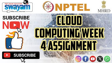 cloud computing  || WEEK-4 Quiz assignment Answers 4 2024 || NPTEL