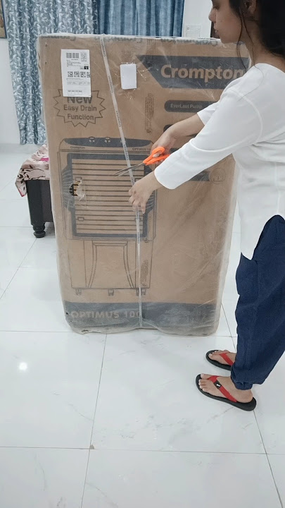 Crompton Optimus 100-litre #desertcooler #unboxing #review #crompton #cooler  #prideinwear #shorts