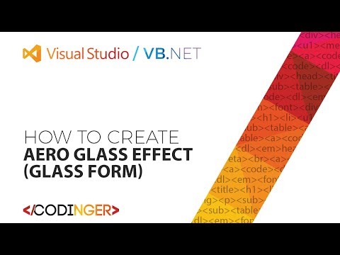 VB NET - How to create Aero Glass Effect (Glass Form)