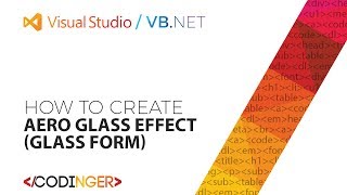 VB NET - How to create Aero Glass Effect (Glass Form)