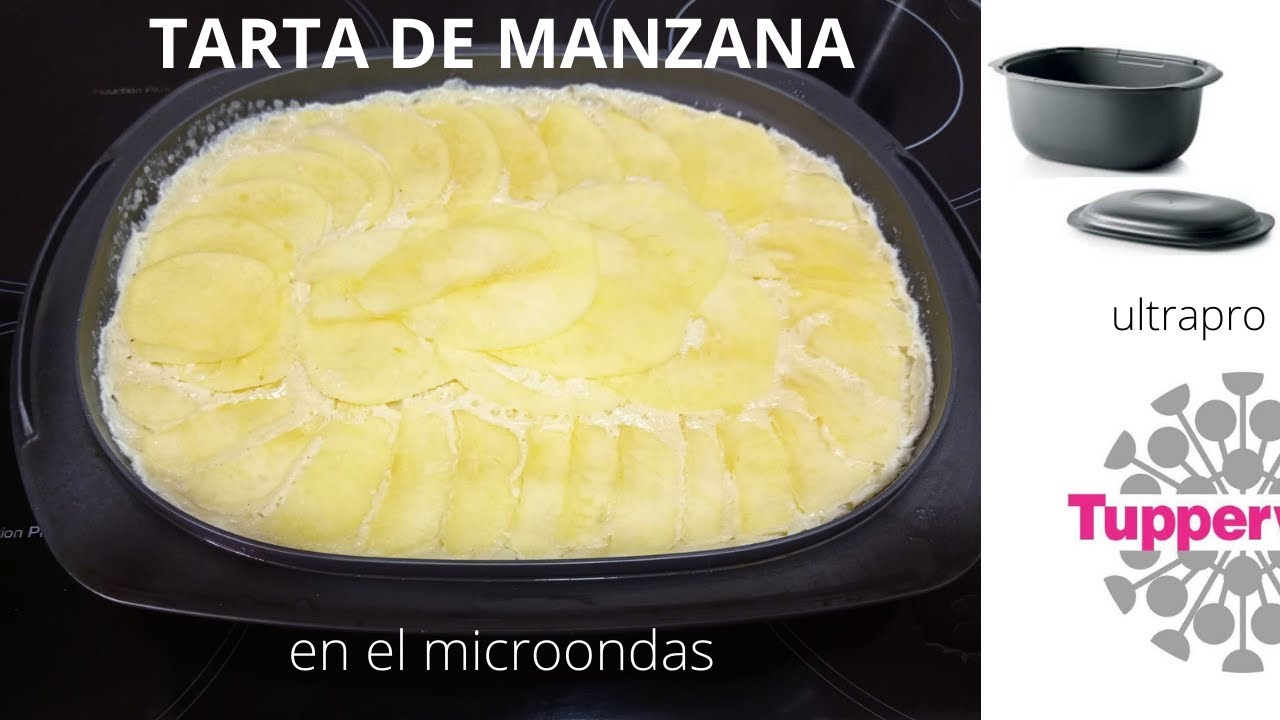 Tarta de manzana en el microondas