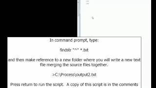 Windows Command to Combine Multiple Text Files & Add Name of Each to Beginning of Its Contents