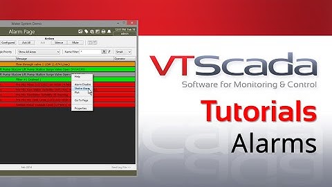 VTScada 11.X Tutorials - Configuring Alarms