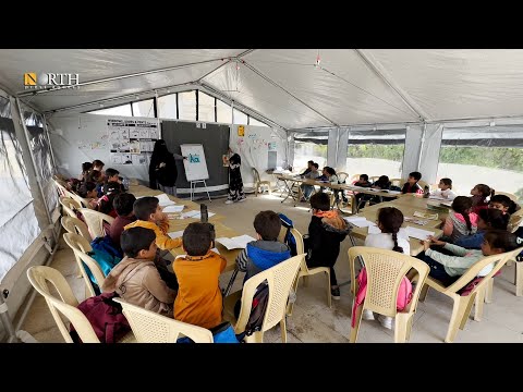 خيم تأوي العملية التعليمية بانتظار ترميم مدارس قرى اللاذقية
