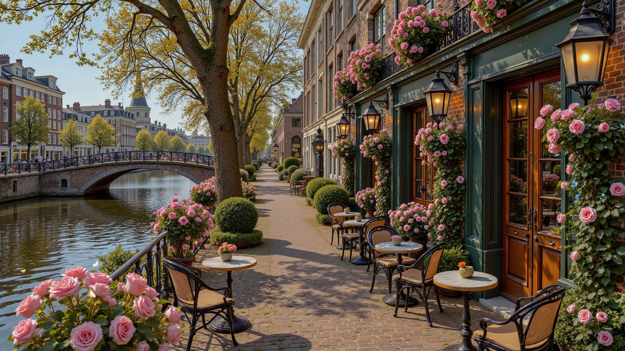 Кафе Blooming Riverside Весной — Расслабляющая Музыка В Стиле Джаз Для Учебы, Работы И Спокойной Кон