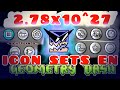 ¿¡CUANTOS ICON SETS existen en GEOMETRY DASH!? (Video Express) -NightYenndo