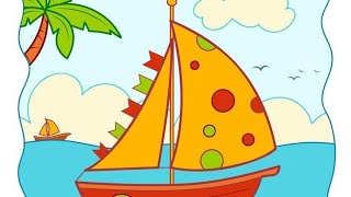 ✏️ How to Draw a Boat with One Line | Easy Drawing for Kids | Fun Pencil Art---📝 