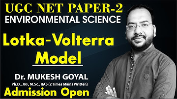 UGC/NTA NET Environmental Sciences Paper-2 || Lotka-Volterra Model|| Must Watch