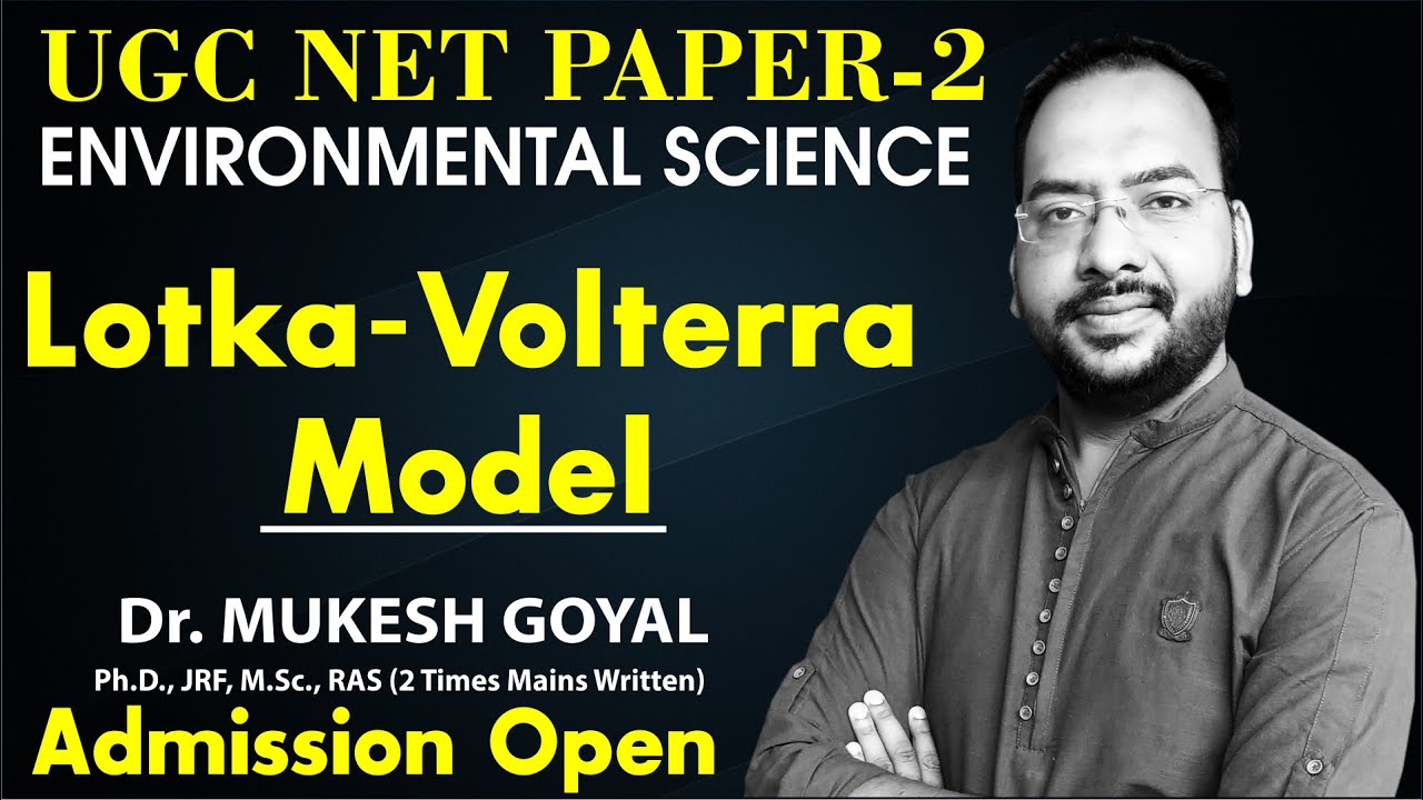 UGC/NTA NET Environmental Sciences Paper-2 || Lotka-Volterra Model|| Must Watch