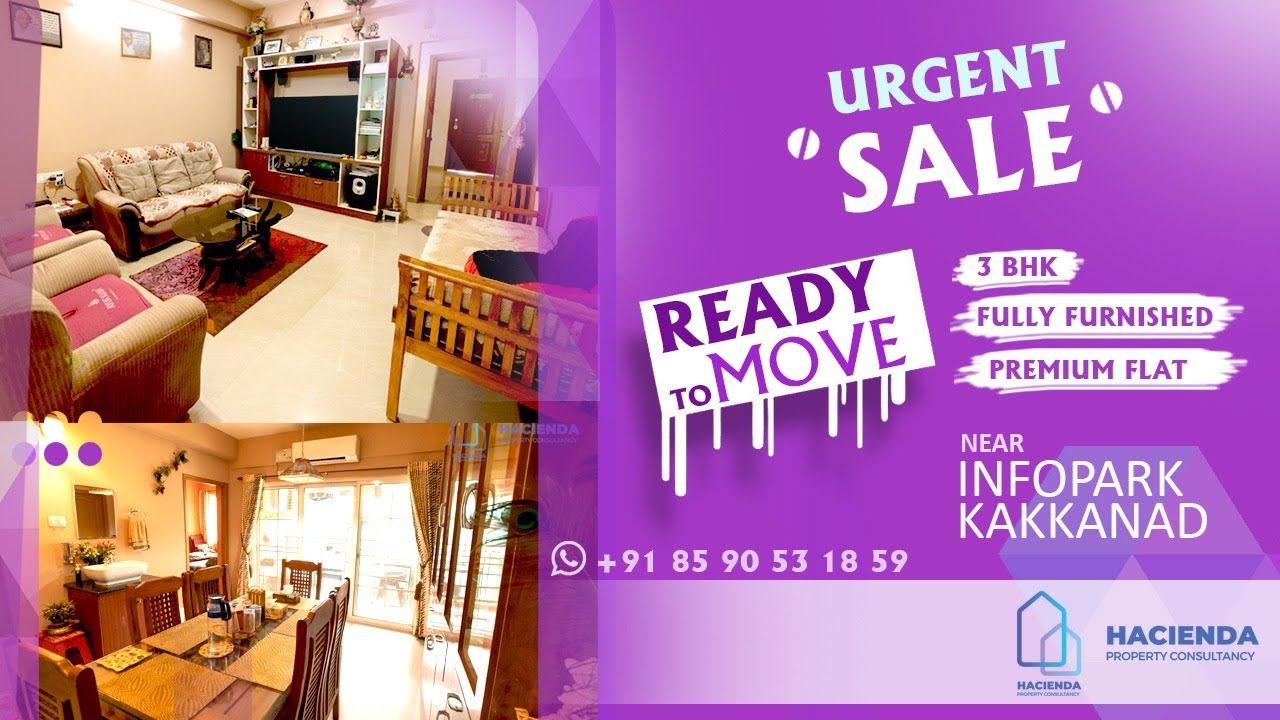 READY TO MOVE 3 BHK FULLY FURNISHED PREMIUM FLAT FOR URGENT SALE AT