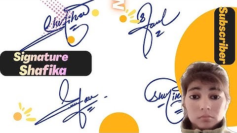 Shafika name signature style||name signature with arooj 