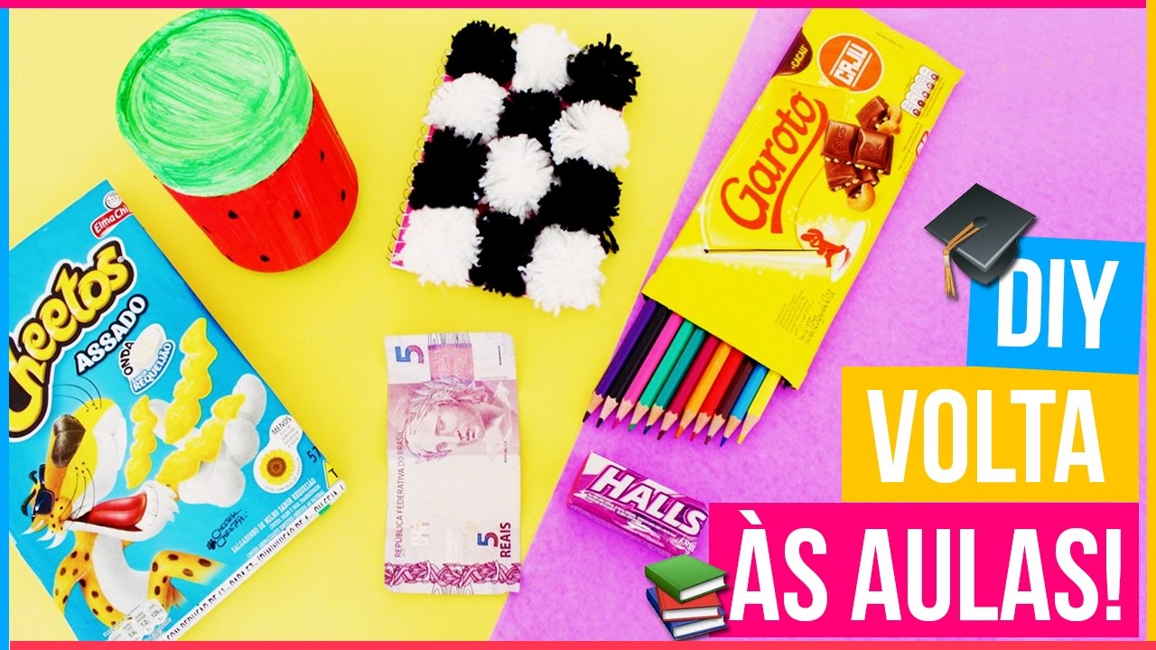 DIY: MATERIAL ESCOLAR DIVERTIDO