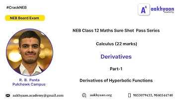 Derivatives of Hyperbolic and Inverse Hyperbolic Functions | NEB Class 12 Maths Sure shot Pass serie