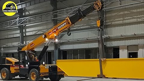 crane girder installation process part-2|PEB structure |factory construction | #construction #video