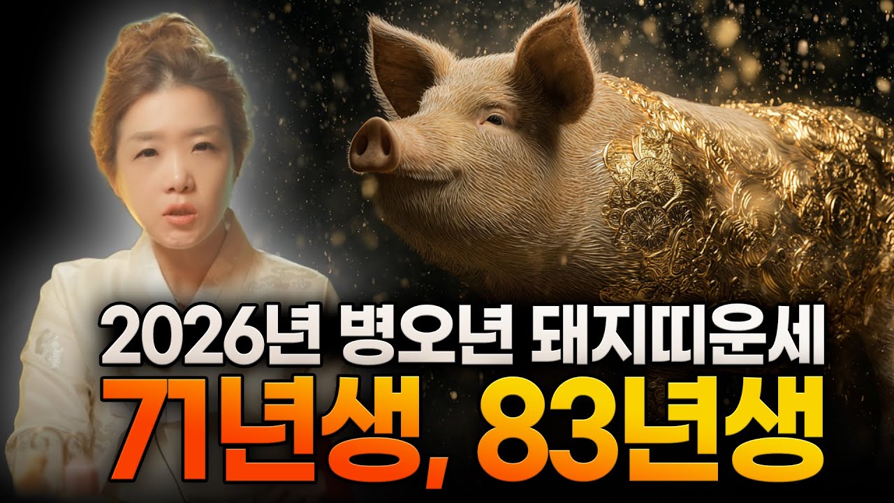 [모음영상] 2026년 신년운세 1983년생(계해생), 1971년생(신해생) 돼지띠운세, 하늘에서 조상이 도와 삼재를 이겨내고 초대박나는 83년생, 71년생 돼지띠운세